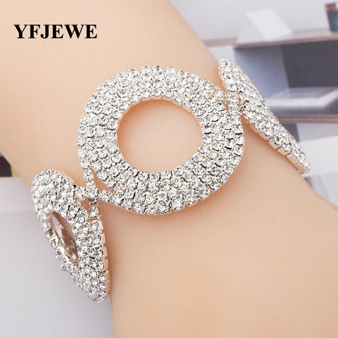Silver Plated Crystal Bracelets