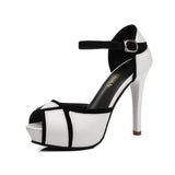 Hollow Buckle Women's Shoes European  High Heels