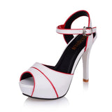 Hollow Buckle Women's Shoes European  High Heels