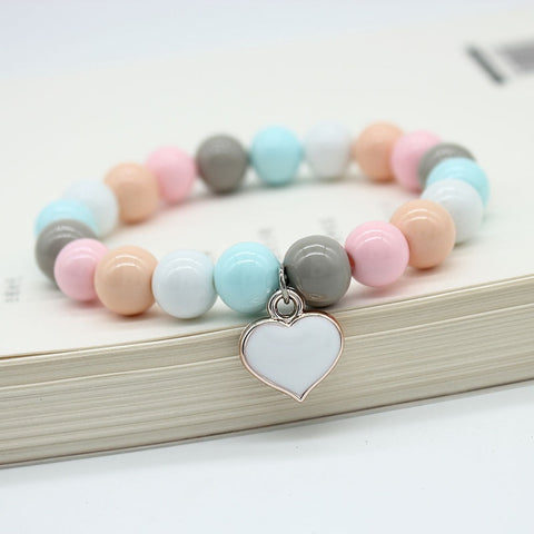 Elastic Glass Beads Bracelets
