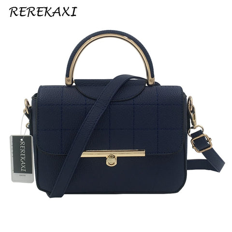 REREKAXI Fashion Women Handbag PU Leather Women's Shoulder Bag Lady's Crossbody Bag Female Flap Tote Designer Messenger Bags