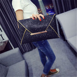 Hot Hand  Women Fashion Sequins Envelope Bag