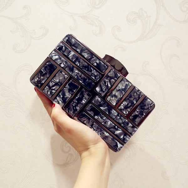 Luxury Brand Design Acrylic Decoration Clutches