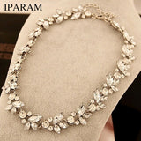Luxury Crystal Flower Choker