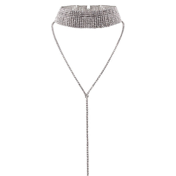 Rhinestone Choker Crystal Gem