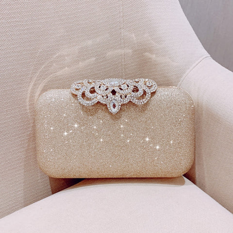 new fashion Sequined Scrub Clutch Women's Evening Bags