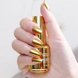 Durable Flow of Gold Non-peelable Metal Nail Art Quick Drying Nails Gel Polish