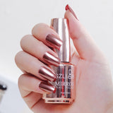 Durable Flow of Gold Non-peelable Metal Nail Art Quick Drying Nails Gel Polish