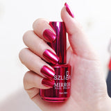 Durable Flow of Gold Non-peelable Metal Nail Art Quick Drying Nails Gel Polish