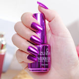 Durable Flow of Gold Non-peelable Metal Nail Art Quick Drying Nails Gel Polish