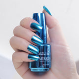 Durable Flow of Gold Non-peelable Metal Nail Art Quick Drying Nails Gel Polish