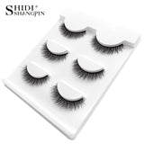 New 3 pairs natural false eyelashes