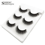 New 3 pairs natural false eyelashes