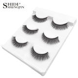 New 3 pairs natural false eyelashes