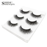 New 3 pairs natural false eyelashes