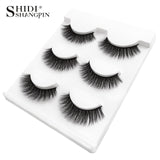 New 3 pairs natural false eyelashes