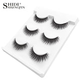 New 3 pairs natural false eyelashes