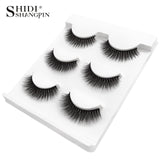 New 3 pairs natural false eyelashes