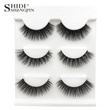 New 3 pairs natural false eyelashes