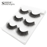 New 3 pairs natural false eyelashes