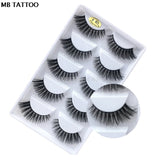 3D 5 Pairs Mink Eyelashes