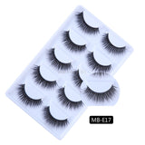 3D 5 Pairs Mink Eyelashes