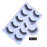 3D 5 Pairs Mink Eyelashes