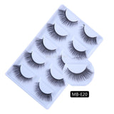 3D 5 Pairs Mink Eyelashes