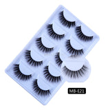 3D 5 Pairs Mink Eyelashes