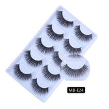 3D 5 Pairs Mink Eyelashes