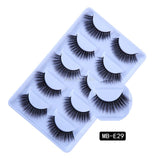 3D 5 Pairs Mink Eyelashes