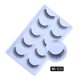 3D 5 Pairs Mink Eyelashes