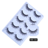 3D 5 Pairs Mink Eyelashes