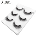 New 3 pairs natural false eyelashes