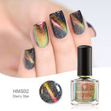 BORN PRETTY 3D Magnetic Glitter Nail Polish 6ml Holographic Chameleon Cat Eye Nail Varnish Nail Lacquer Black Base Needed