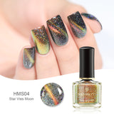 BORN PRETTY 3D Magnetic Glitter Nail Polish 6ml Holographic Chameleon Cat Eye Nail Varnish Nail Lacquer Black Base Needed