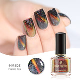 BORN PRETTY 3D Magnetic Glitter Nail Polish 6ml Holographic Chameleon Cat Eye Nail Varnish Nail Lacquer Black Base Needed