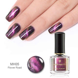 BORN PRETTY 3D Magnetic Glitter Nail Polish 6ml Holographic Chameleon Cat Eye Nail Varnish Nail Lacquer Black Base Needed