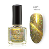 BORN PRETTY 3D Magnetic Glitter Nail Polish 6ml Holographic Chameleon Cat Eye Nail Varnish Nail Lacquer Black Base Needed
