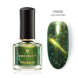BORN PRETTY 3D Magnetic Glitter Nail Polish 6ml Holographic Chameleon Cat Eye Nail Varnish Nail Lacquer Black Base Needed