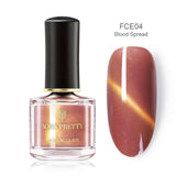 BORN PRETTY 3D Magnetic Glitter Nail Polish 6ml Holographic Chameleon Cat Eye Nail Varnish Nail Lacquer Black Base Needed