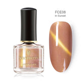 BORN PRETTY 3D Magnetic Glitter Nail Polish 6ml Holographic Chameleon Cat Eye Nail Varnish Nail Lacquer Black Base Needed