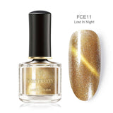 BORN PRETTY 3D Magnetic Glitter Nail Polish 6ml Holographic Chameleon Cat Eye Nail Varnish Nail Lacquer Black Base Needed