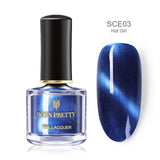 BORN PRETTY 3D Magnetic Glitter Nail Polish 6ml Holographic Chameleon Cat Eye Nail Varnish Nail Lacquer Black Base Needed