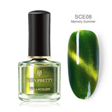 BORN PRETTY 3D Magnetic Glitter Nail Polish 6ml Holographic Chameleon Cat Eye Nail Varnish Nail Lacquer Black Base Needed