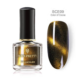 BORN PRETTY 3D Magnetic Glitter Nail Polish 6ml Holographic Chameleon Cat Eye Nail Varnish Nail Lacquer Black Base Needed