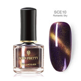 BORN PRETTY 3D Magnetic Glitter Nail Polish 6ml Holographic Chameleon Cat Eye Nail Varnish Nail Lacquer Black Base Needed