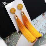 Long fabric Earrings