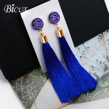 Long fabric Earrings