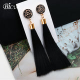 Long fabric Earrings